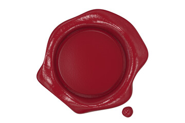 Wax seal isolated