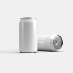 beer, coke, soda or energy drink can mock up blank template. 3D Rendering