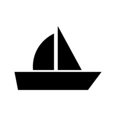 ship icon, water transport system. Vector illustration.