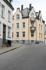 Fototapeta na wymiar Art Nouveau facades and ornaments in Ålesund