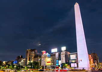Obelisco de Buenos Aires, a national historic monument in Argentina