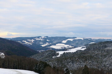 Winterlandschaft in den Niederösterreichischen Bergen