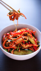 stir fried noodles with vegetables