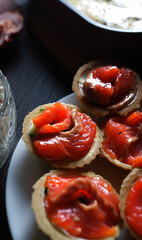 salmon with cream cheese