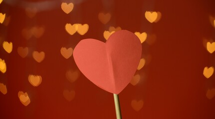 Valentines day background with hearts