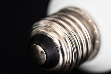 Lamp holders and black background for LED lamps
