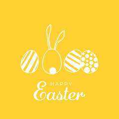 Easter greeting card. Vector illustration calligraphy and lettering. Greeting text