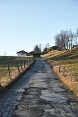 The trail in the countryside