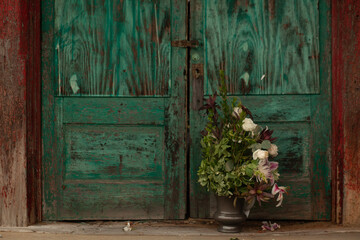 old wooden door