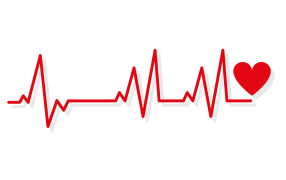 heart rhythm. Pulse Background. Illustration. Vector