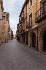 Fototapeta na wymiar Ancient buildings in the streets of El Burgo de Osma, Soria, Castile and Leon, Spain, Europe
