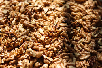 Pattern walnut spread on sun