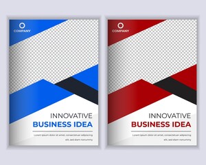 Corporate Booklet, Flyer, Brochure, Annual Report, Book Cover Design Template with A4 Size.