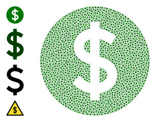 Vector price icon covid-2019 mosaic. Price mosaic is made of little covid pathogen icons. Abstraction is done for doctor projects.