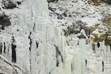 Obraz na płótnie Canvas 凍る滝