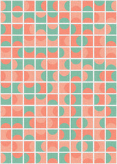 Fototapeta premium Abstract Geometric Pattern generative computational art illustration
