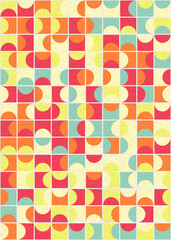 Abstract Geometric Pattern generative computational art illustration