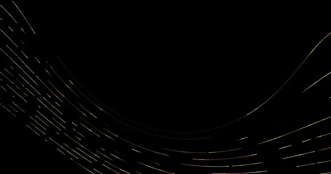 Line and dots abstarct background. Data flow transmission with line distorted. Minimal bright background with shiny lines and dots in row.