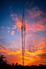 sunset radio tower 
