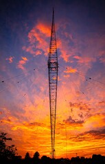 Fototapeta rado tower sunset 3 obraz