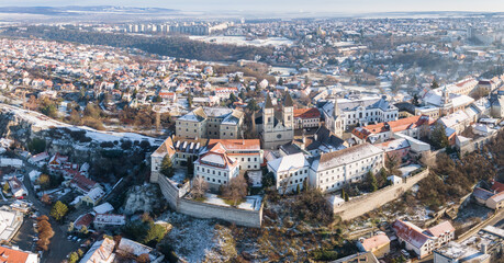 Obraz premium Castle in Veszprem in winter