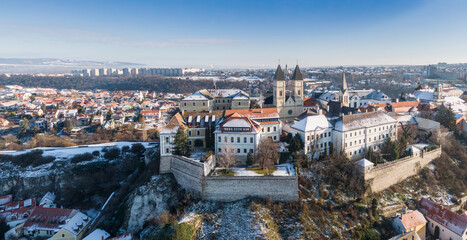 Obraz premium Castle in Veszprem in winter