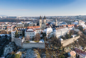 Fototapeta premium Castle in Veszprem in winter