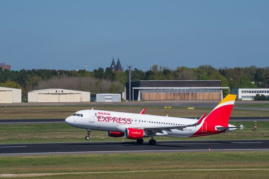 Iberia Express Airbus A320 Plane At Berlin Tegel Airport