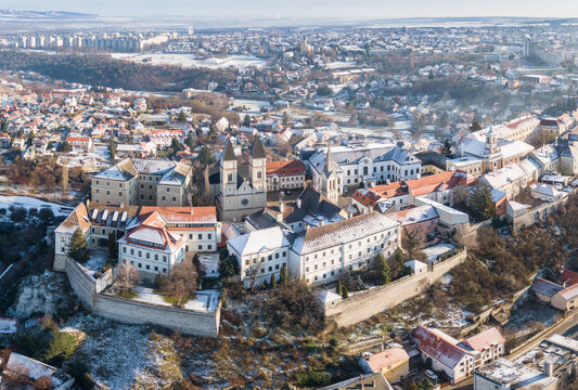 Castle in Veszprem in winter