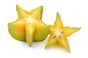 Fototapeta premium Carambole - starfruit on white background