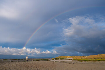 Fototapeta na wymiar Beach rainbow
