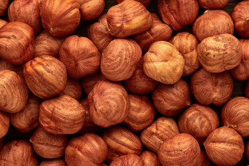 Background from hazelnuts.