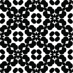 Black and white texture. Abstract seamless geometric pattern. 