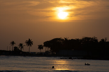 Fototapeta na wymiar Cartagena Sunset