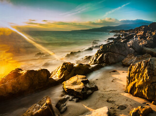 Rocky Coast of Tarifa, Costa de la luz, Spain, Europe