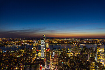 Fototapeta premium Stunning city view of New York city