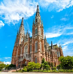 Papier peint photo autocollant rond Buenos Aires Cathedral of the Immaculate Conception in La Plata, Argentina