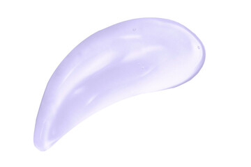 Serum, liquid lilac cream texture. Hand sanitizer, antibacterial gel, cleanser smear smudge swatch...