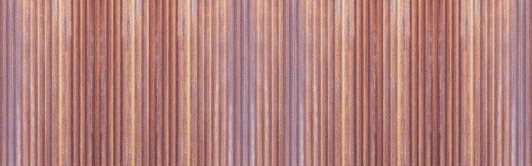 Panorama of Rusty old galvanized fence texture and seamless background