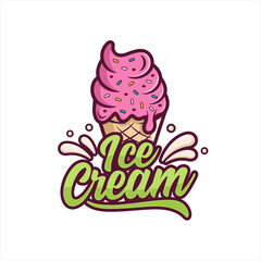Obraz premium Ice Cream design logo premium-2