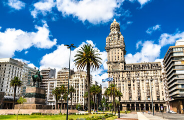 Salvo Palace, a landmark of Montevideo, the capital of Uruguay