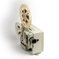Photo of an old movie projector