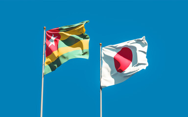 Flags of Togo and Japan.