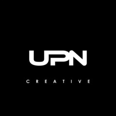 UPN Letter Initial Logo Design Template Vector Illustration