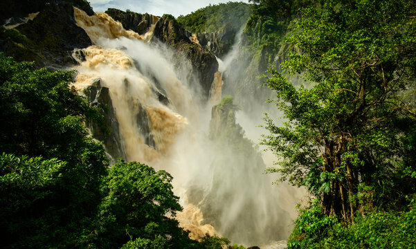 Barron Falls during the wet season in Jan 2021