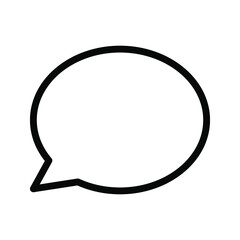 chat bubble. Vector illustration, flat design. eps 10