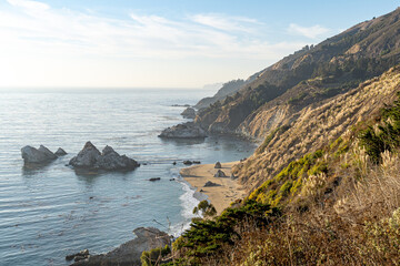 coast on the sea in California