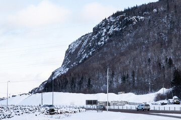 ski resort in the mountains