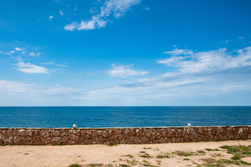 Fototapeta premium Blue sea and sky