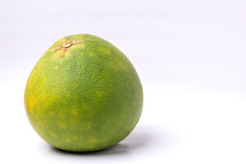 pomelo fruit (Thailand Siam ruby pomelo) isolate on white background